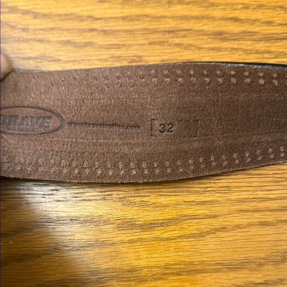 Brave leather belt